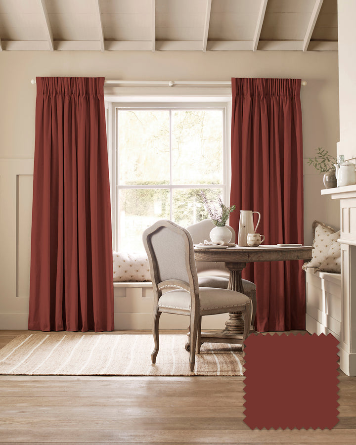 Rustic Red Made to Measure Curtains