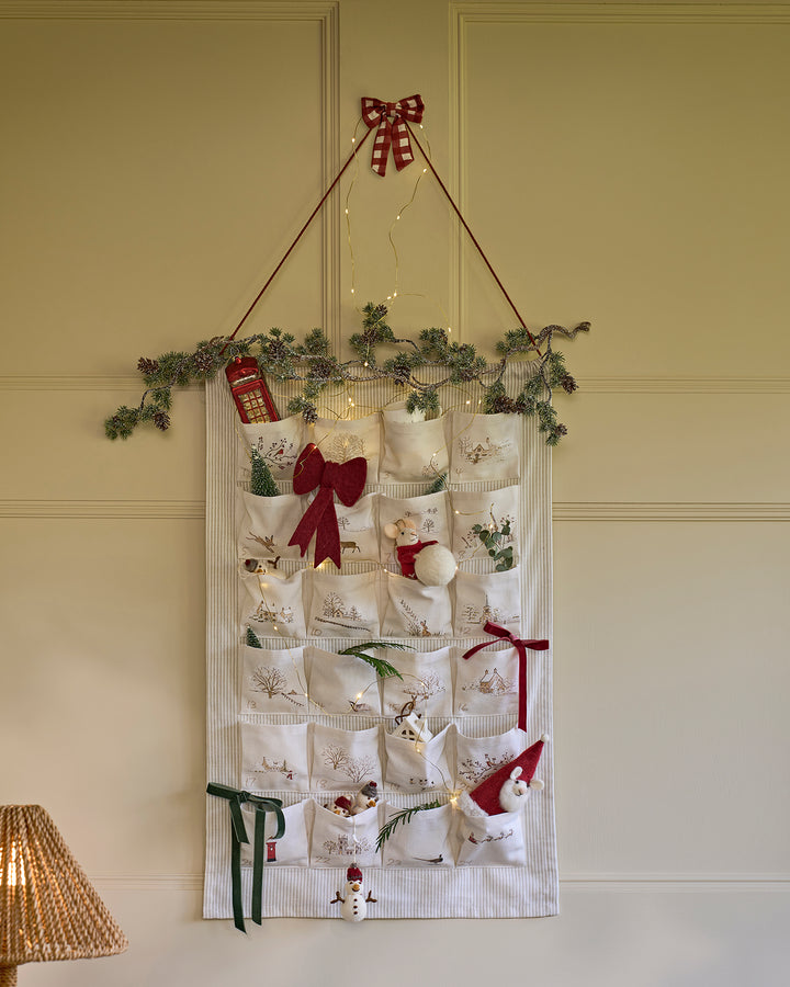 Snowy Village Fabric Advent Calendar