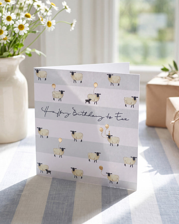 Sheep Birthday Card