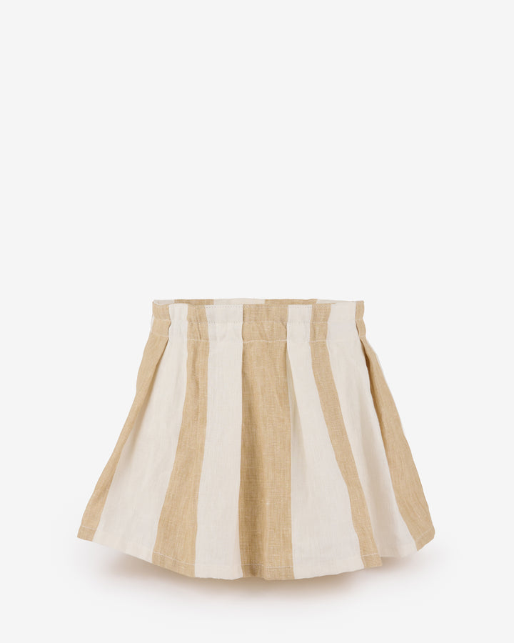 Witham Sand Stripe Linen Pleated Lampshade