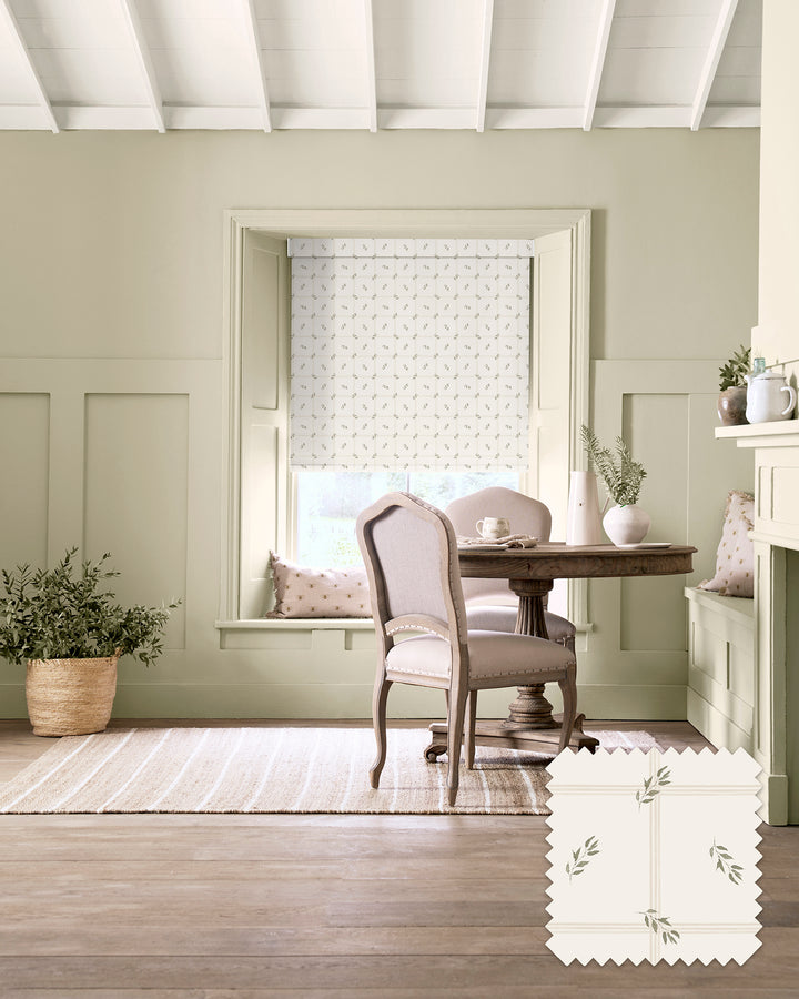 Leaf Check Neutral Made to Measure Roller Blind