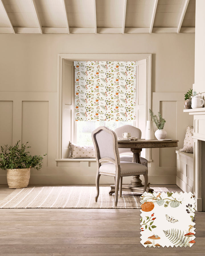 Autumn Forage Off White Made to Measure Roller Blind