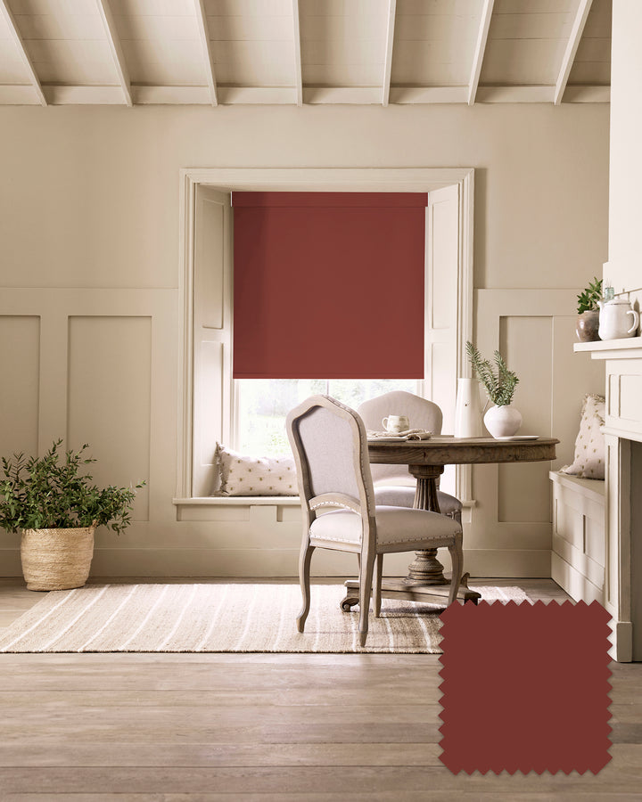 Rustic Red Made to Measure Roller Blind