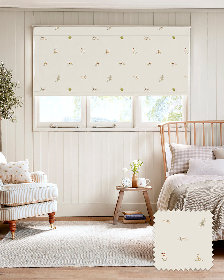 Autumn Friends Neutral Made to Measure Roman Blind