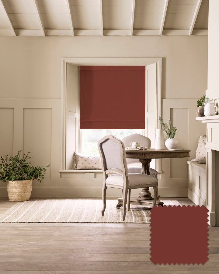Rustic Red Made to Measure Roman Blind