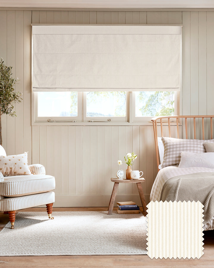 Stamford Thornham Sand Stripe Made to Measure Roman Blind