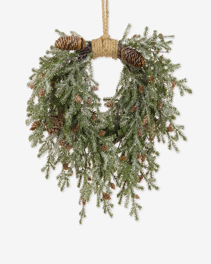 Frosted Jute Wreath