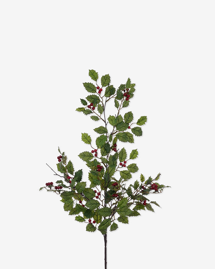 Faux Holly Spray