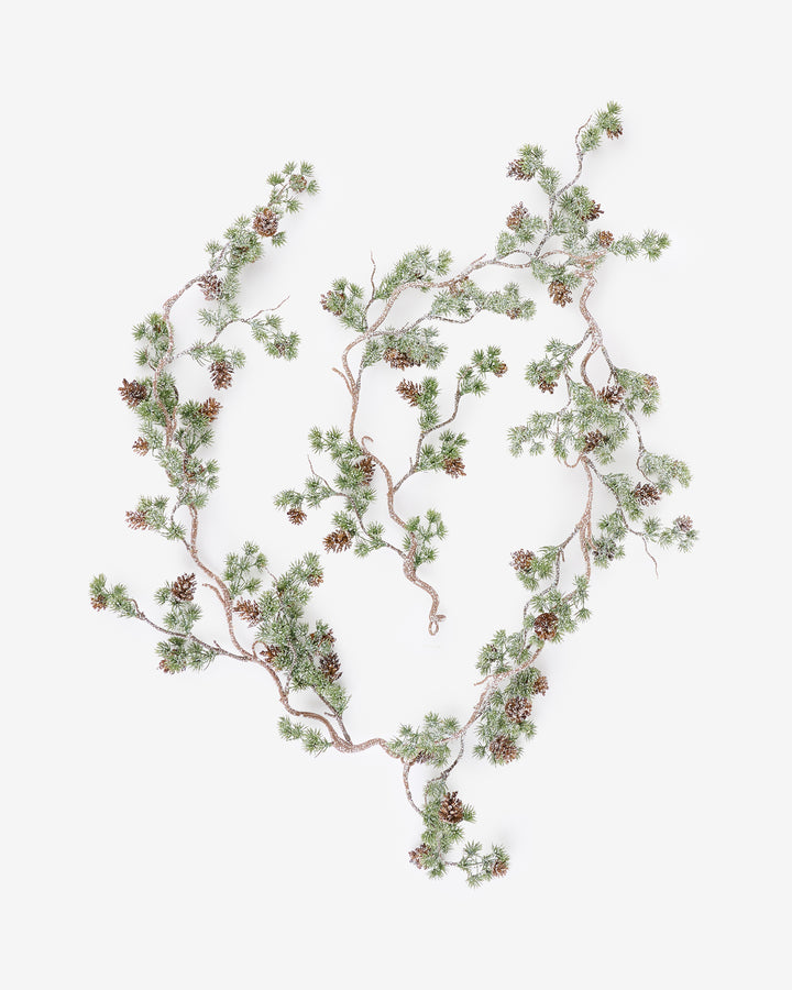 Snowy Pine Cone Garland