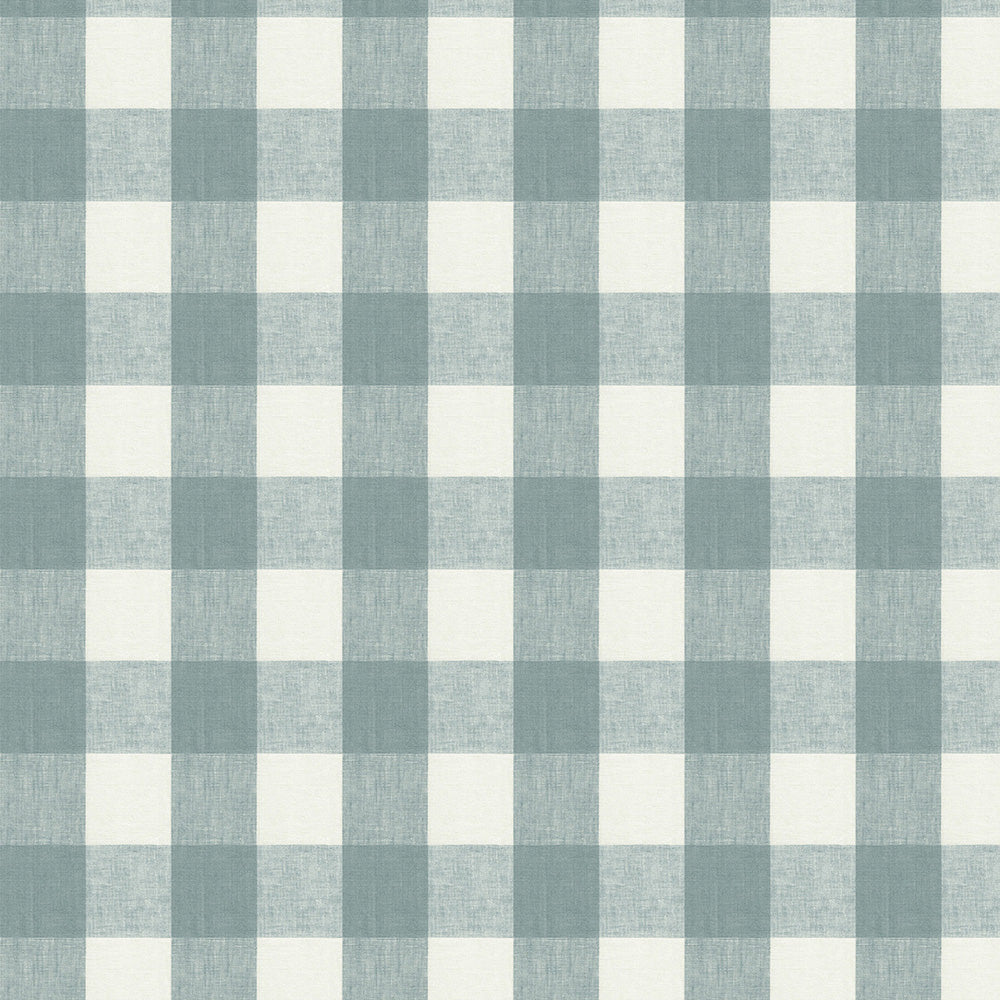 Gingham Teal Made to Measure Roller Blind