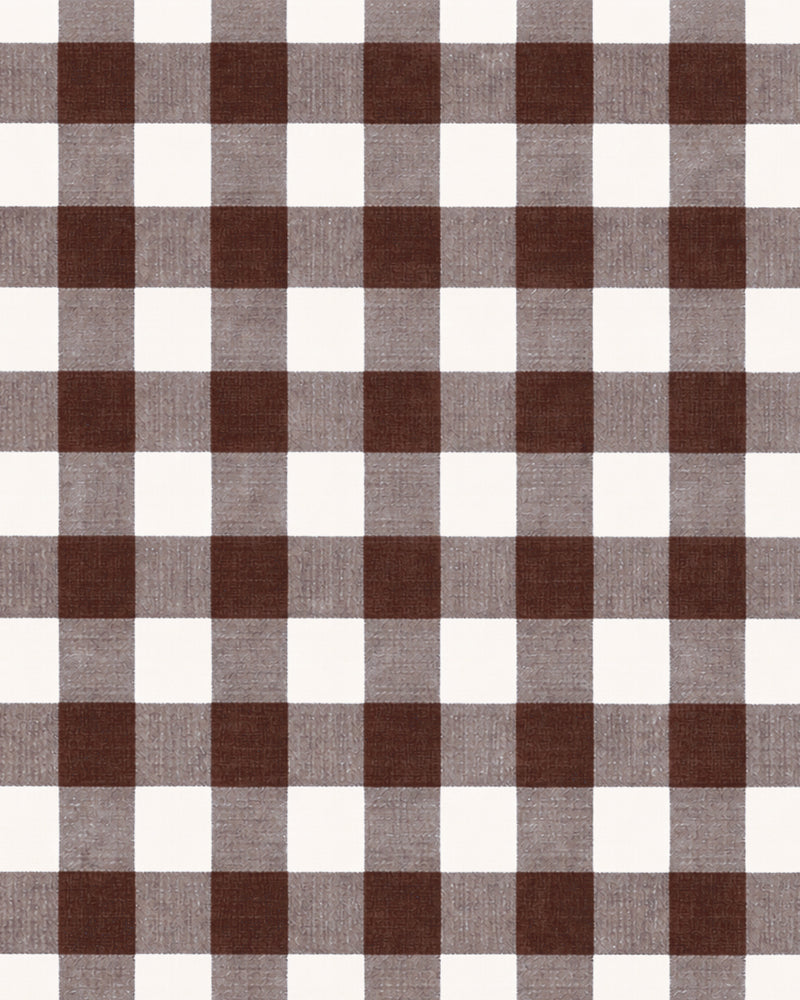 Chocolate Brown Gingham
