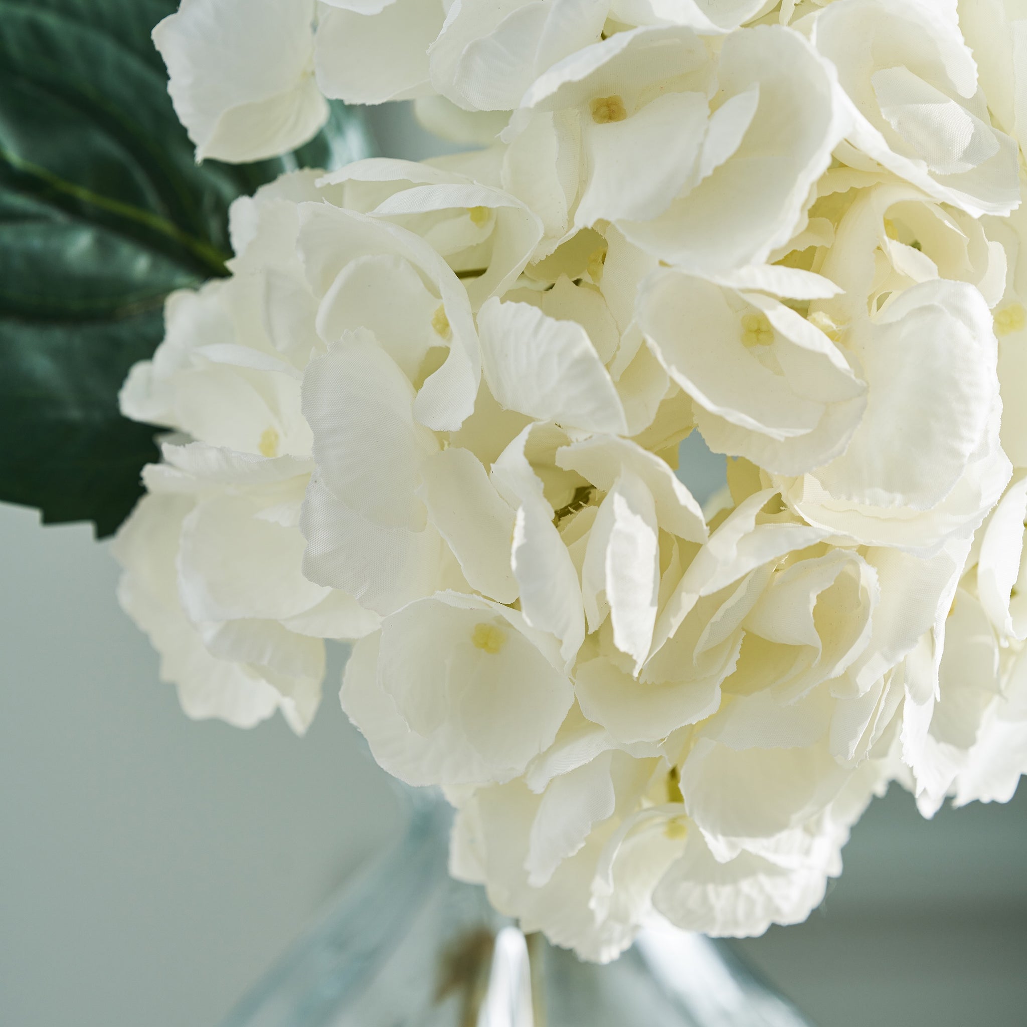 Faux Mophead Hydrangea - White