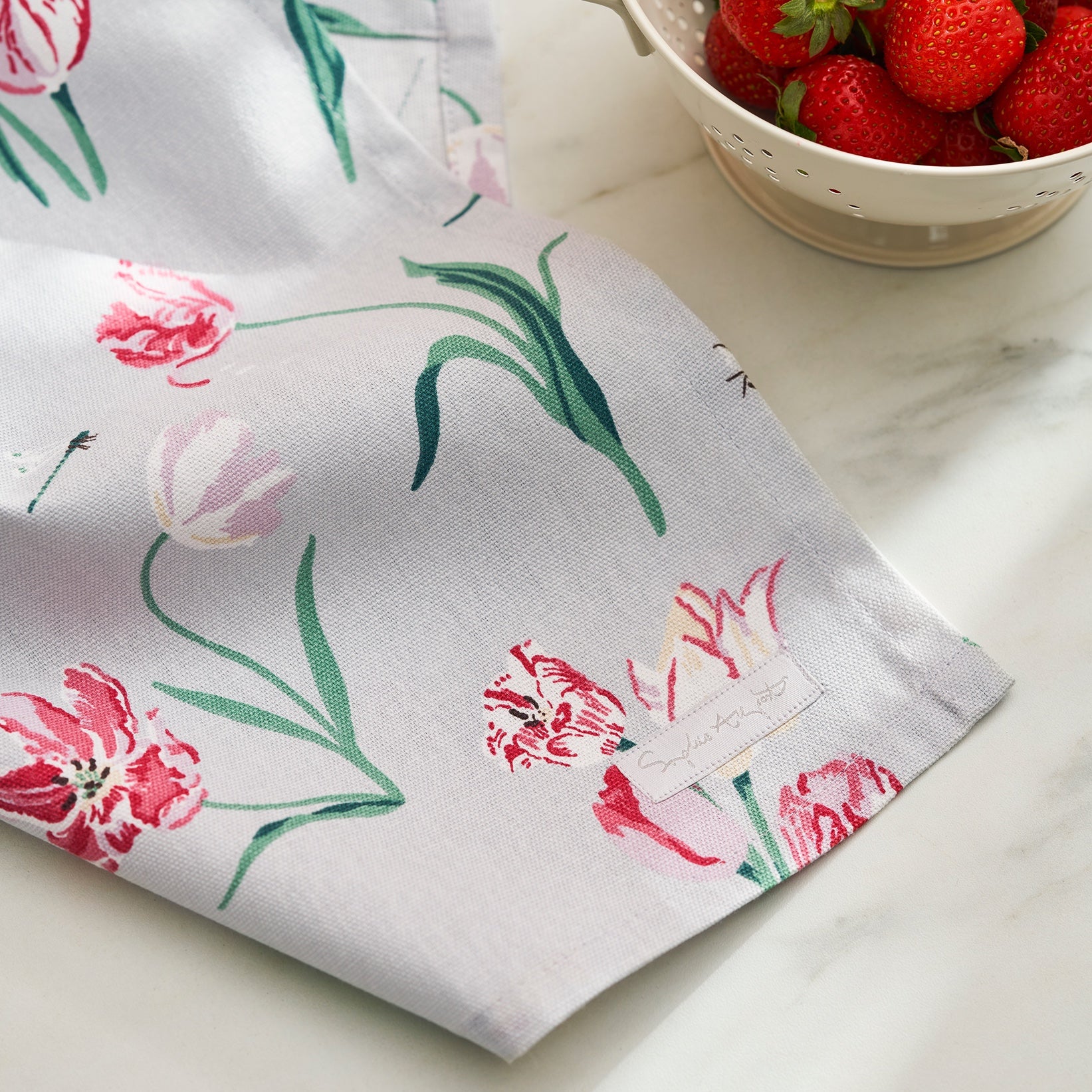 Tulips Tea Towel