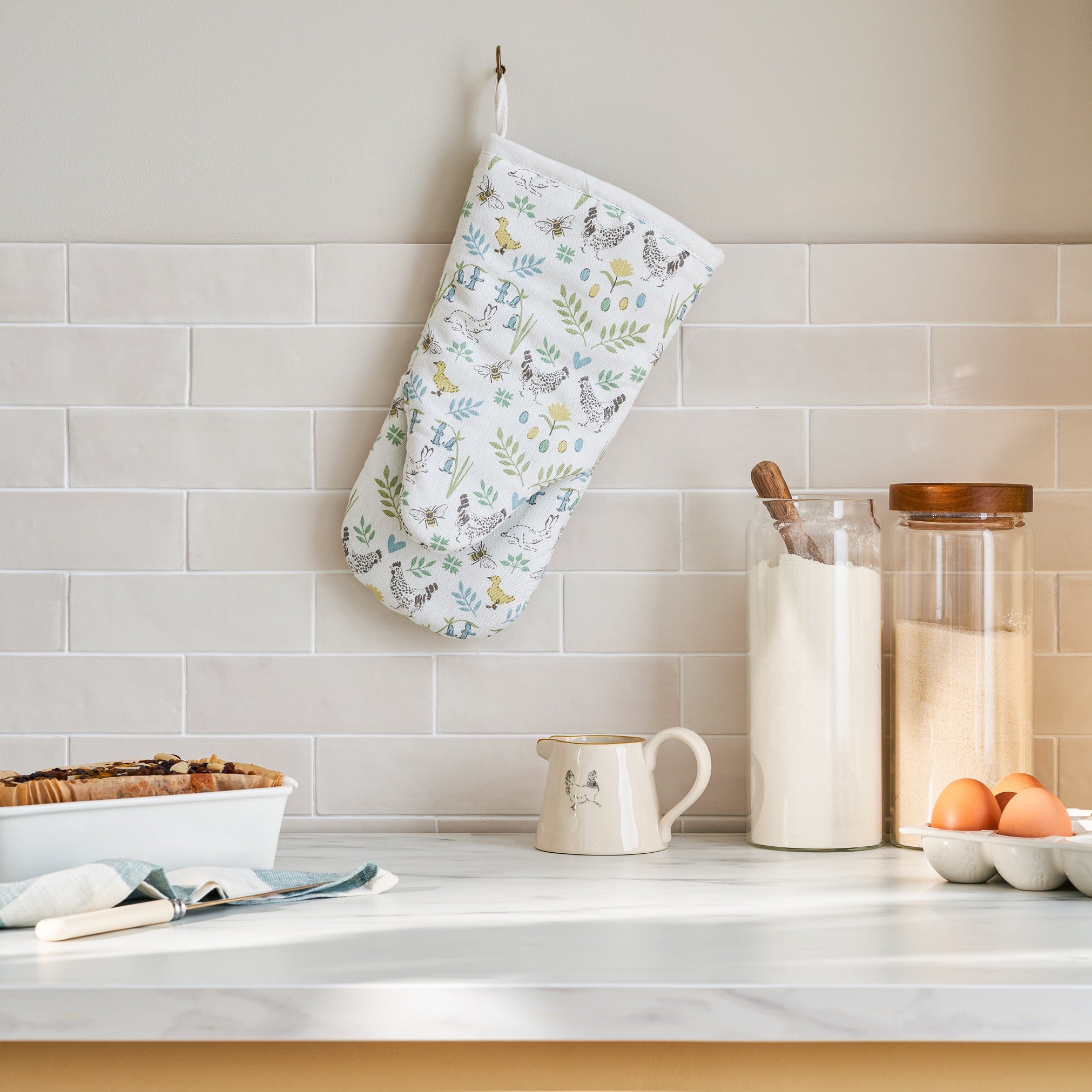 Spring Chicken Oven Mitt by Sophie Allport