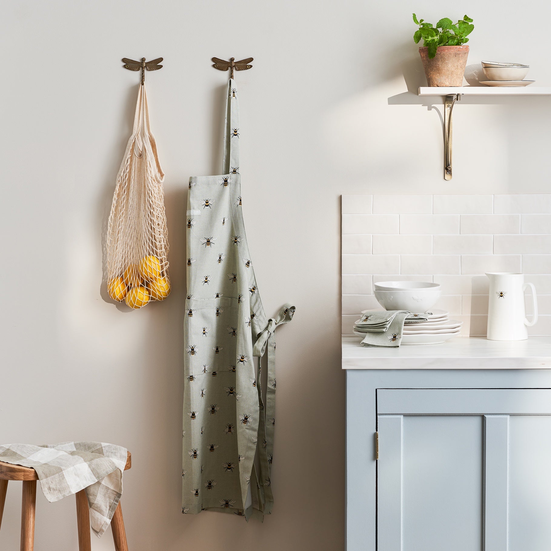 Bees Adult Apron by Sophie Allport