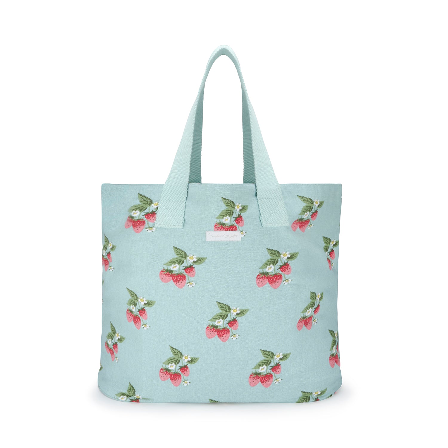 Strawberries Blue Everyday Bag