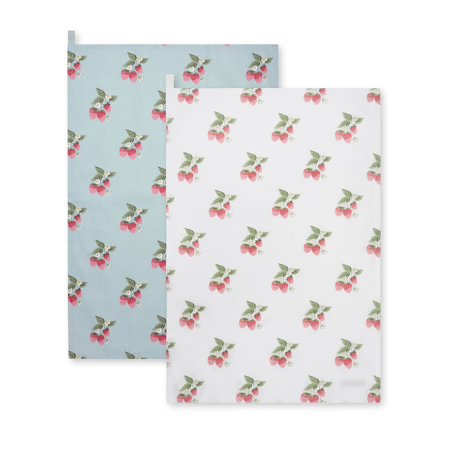 Strawberries Blue & White Tea Towel (Set of 2)