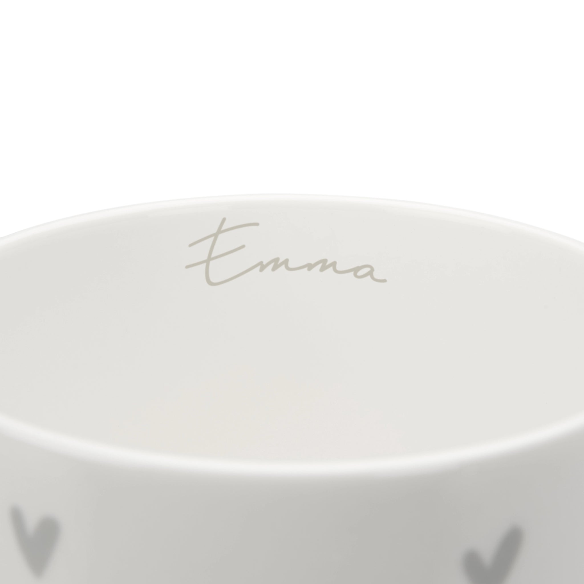Hearts Grey Mug
