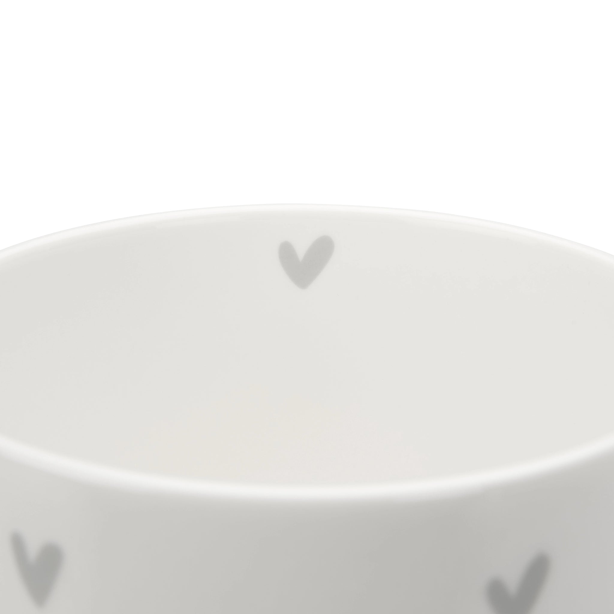 Hearts Grey Mug