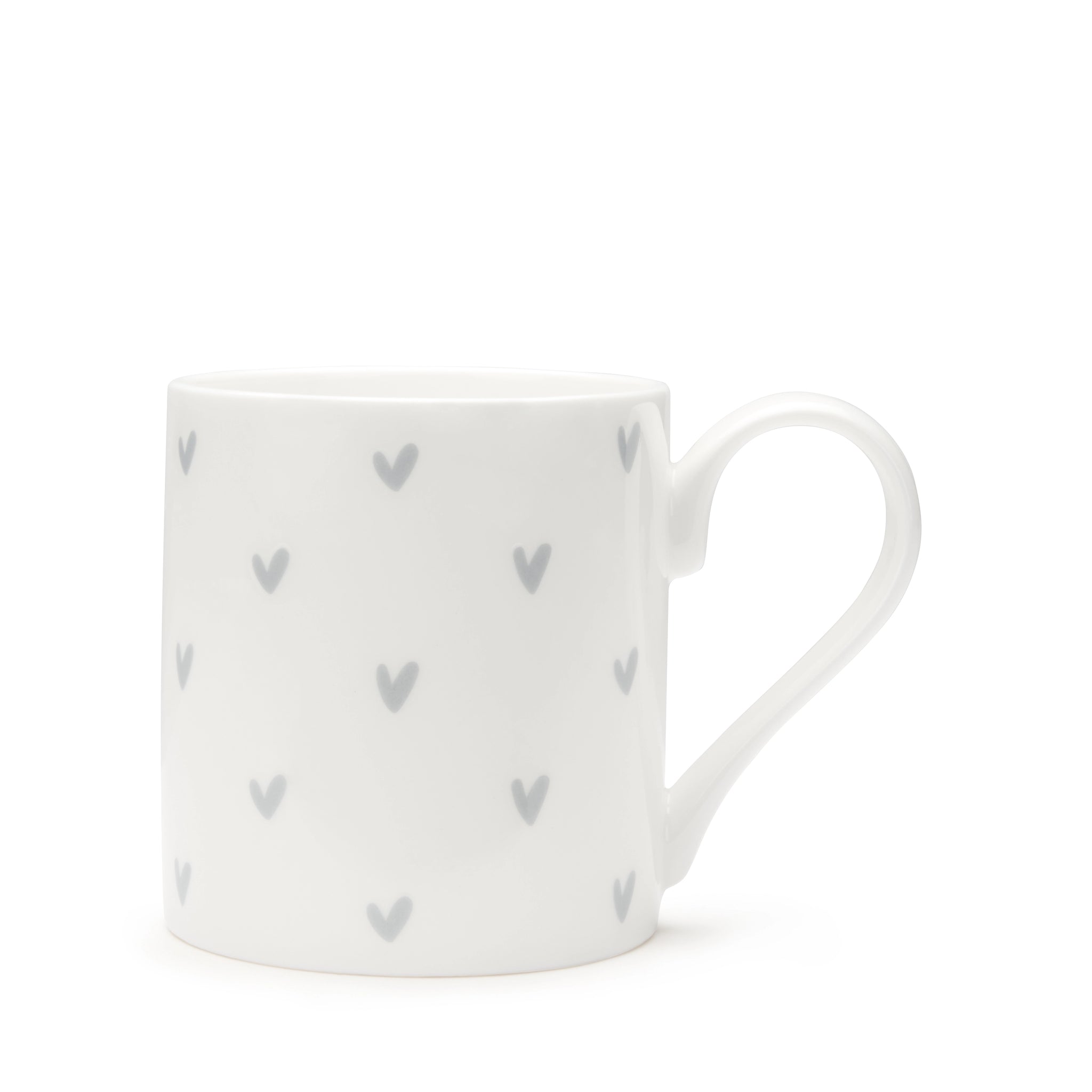 Hearts Grey Mug