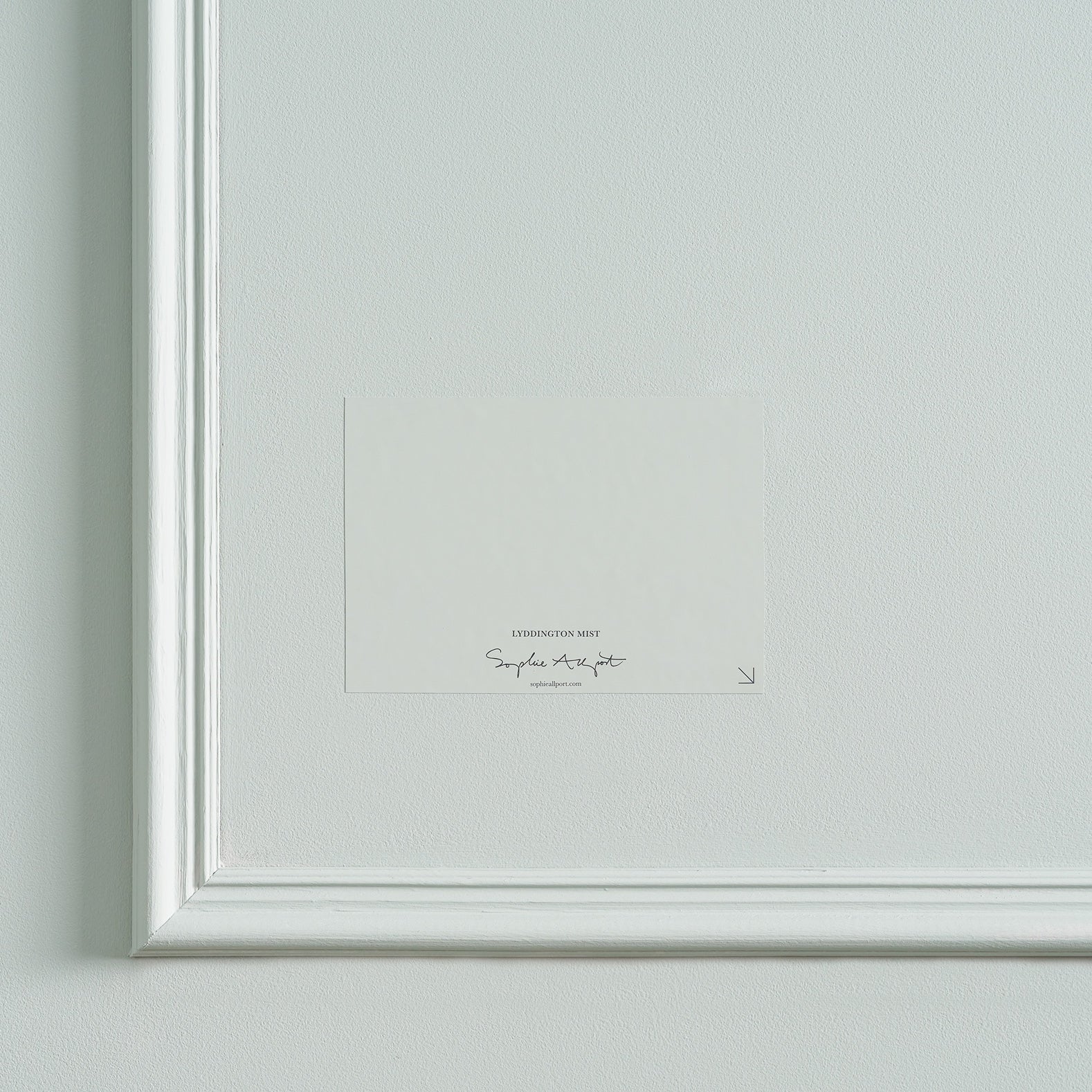 Lyddington Mist Paint Sample by Sophie Allport