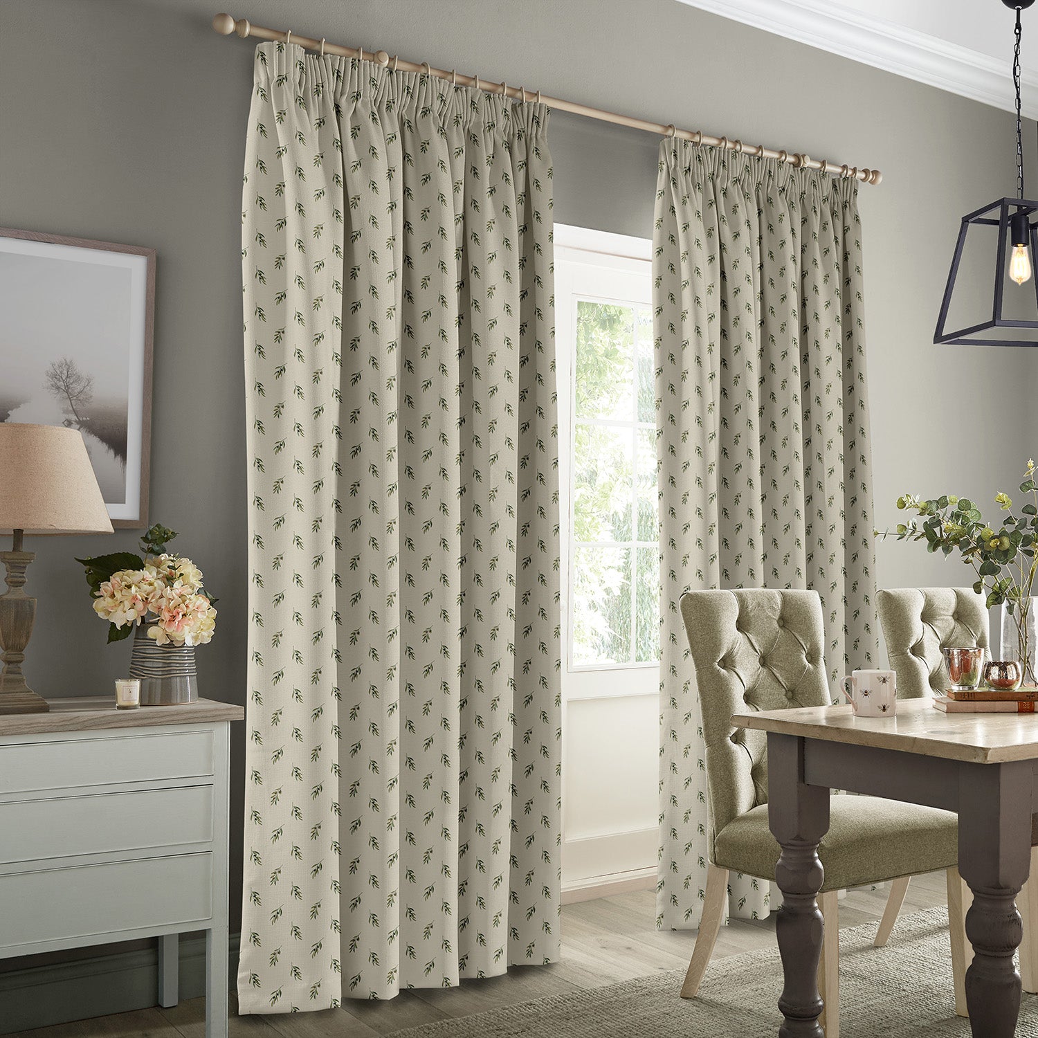 Olive Neutral Made to Measure Curtains