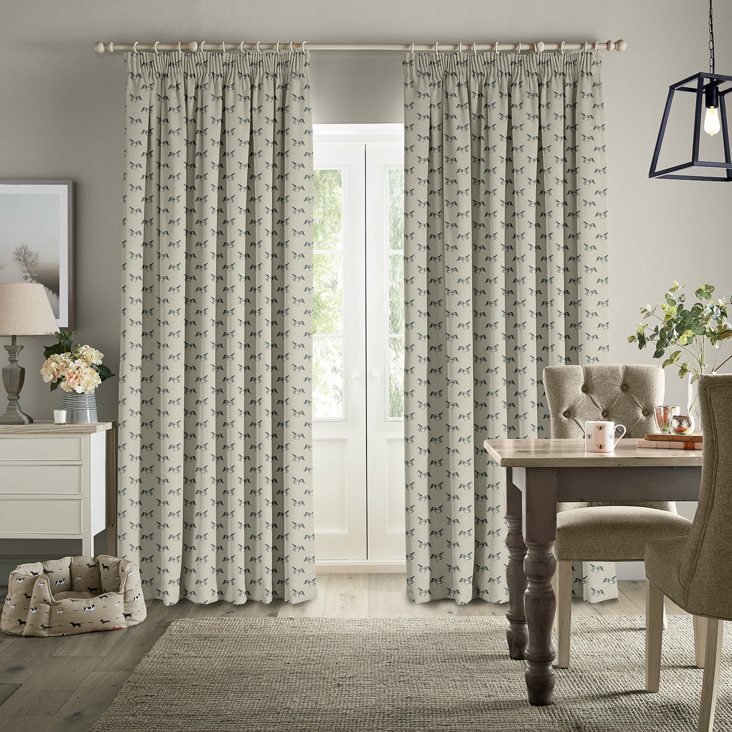 Grey Horse Made to Measure Curtains