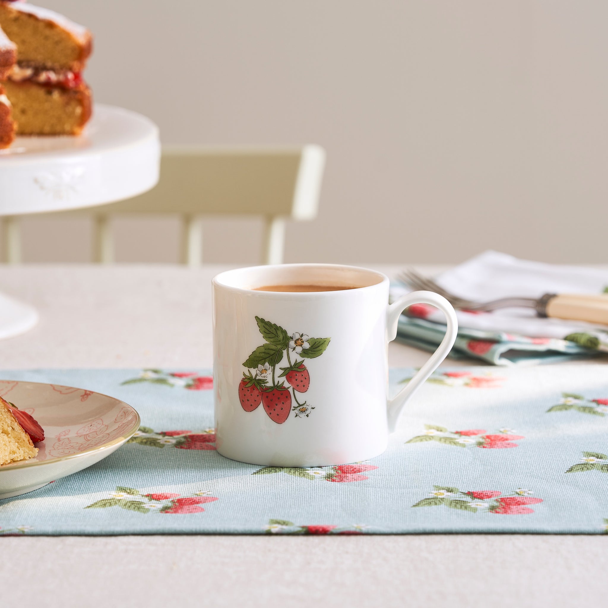 Strawberries Solo Mug by Sophie Allport