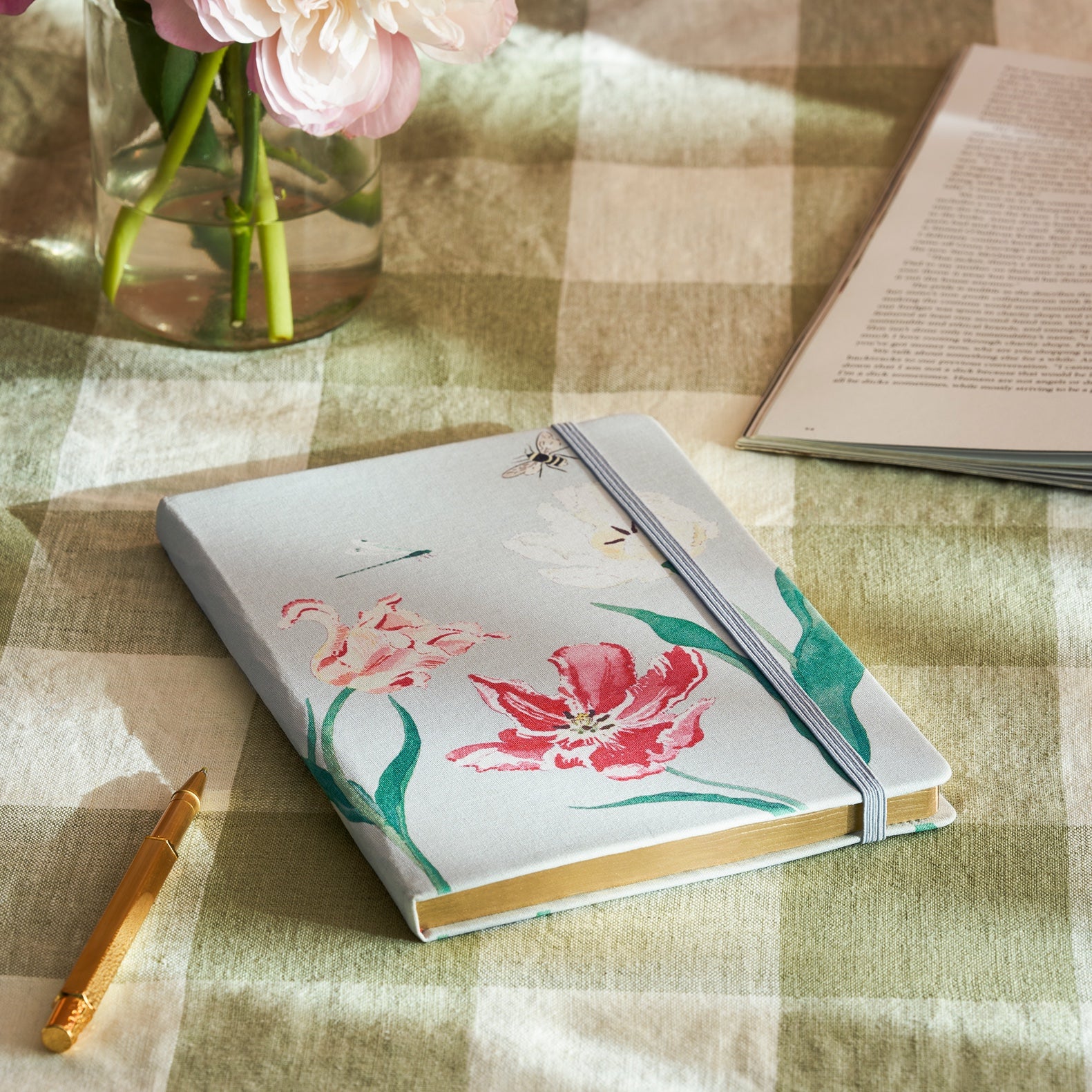 Tulips A5 Fabric Notebook by Sophie Allport
