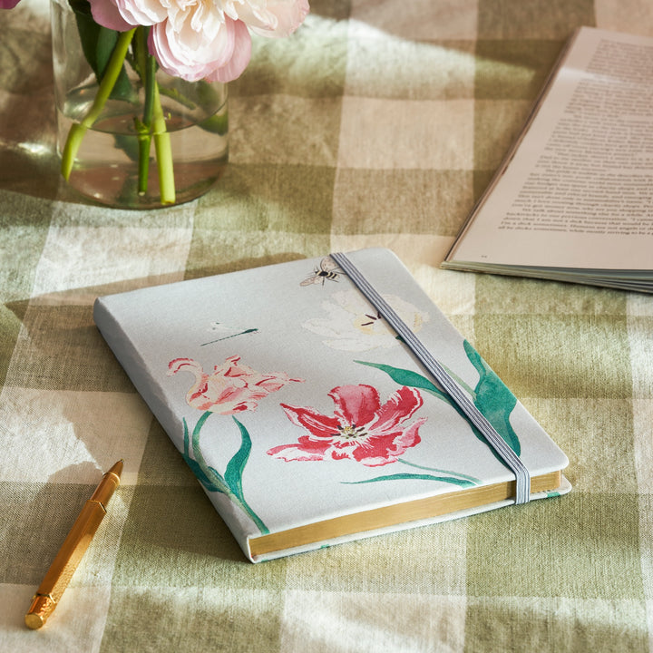 Tulips A5 Fabric Notebook by Sophie Allport
