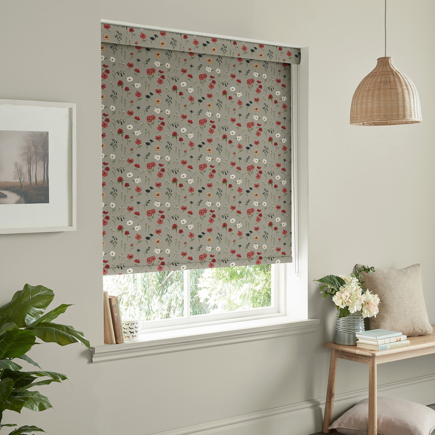 Poppy Meadow Red Made to Measure Roller Blind