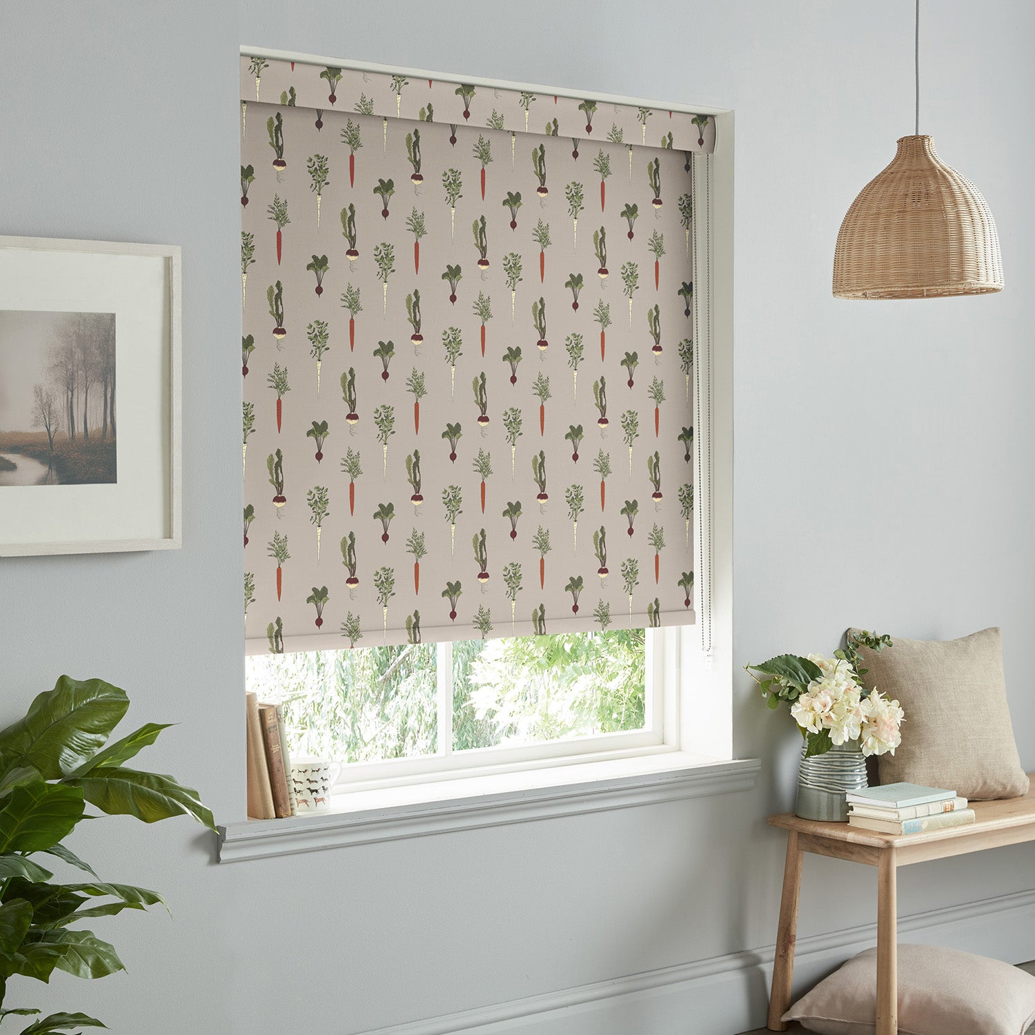 Home Grown Grey Made to Measure Roller Blind