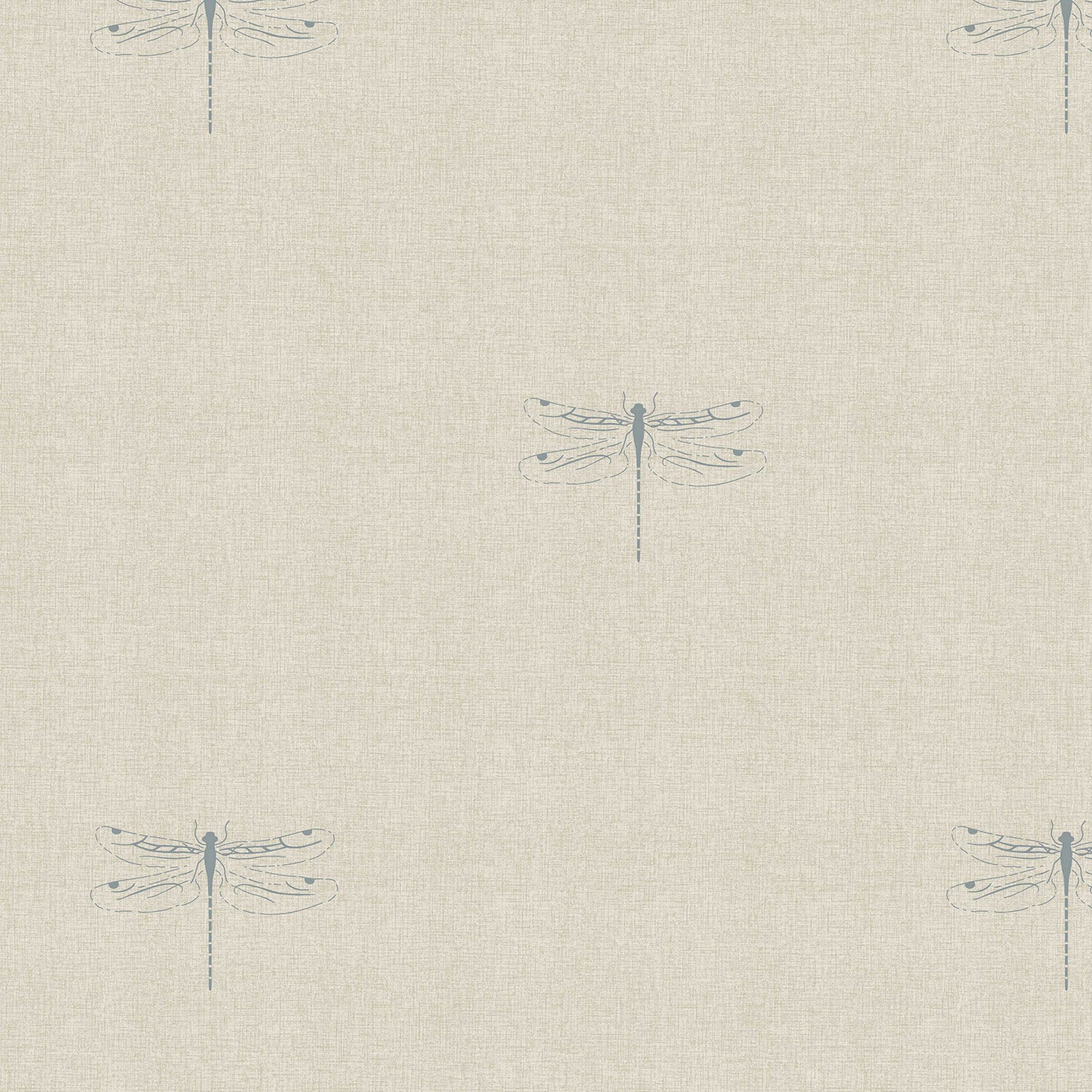 Dragonfly Duck Egg Linen Look Made to Measure Roman Blind