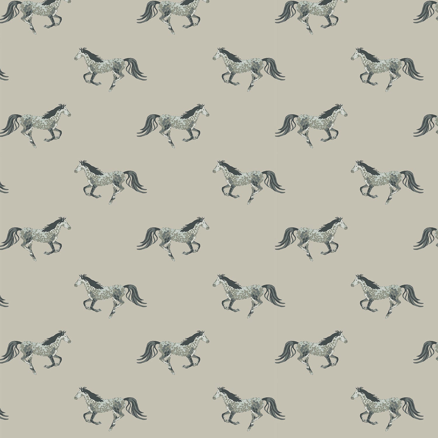 Grey Horse Curtains/Roman Blind Sample