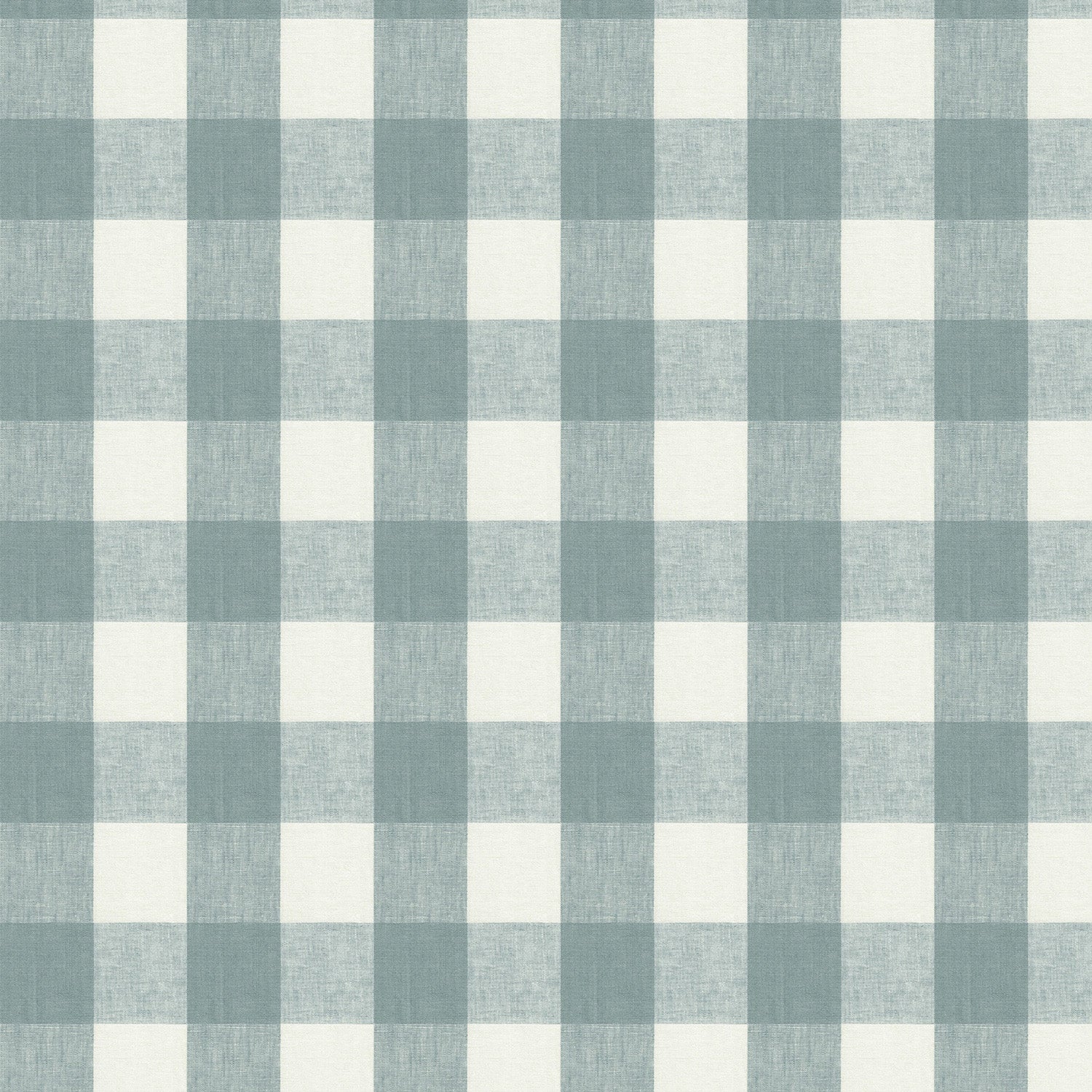 Gingham Teal Roller Blind Sample