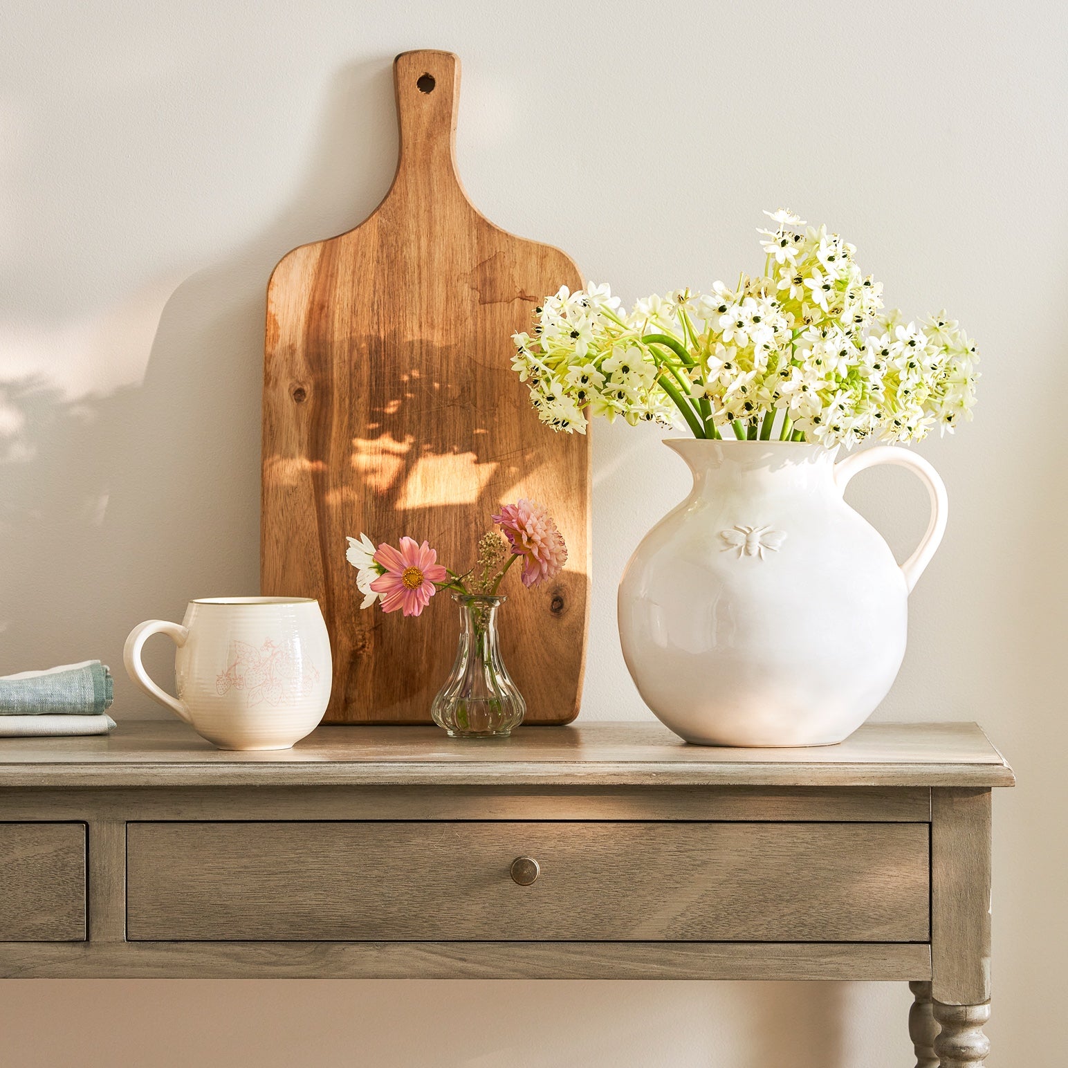 Bees Stoneware Jug by Sophie Allport