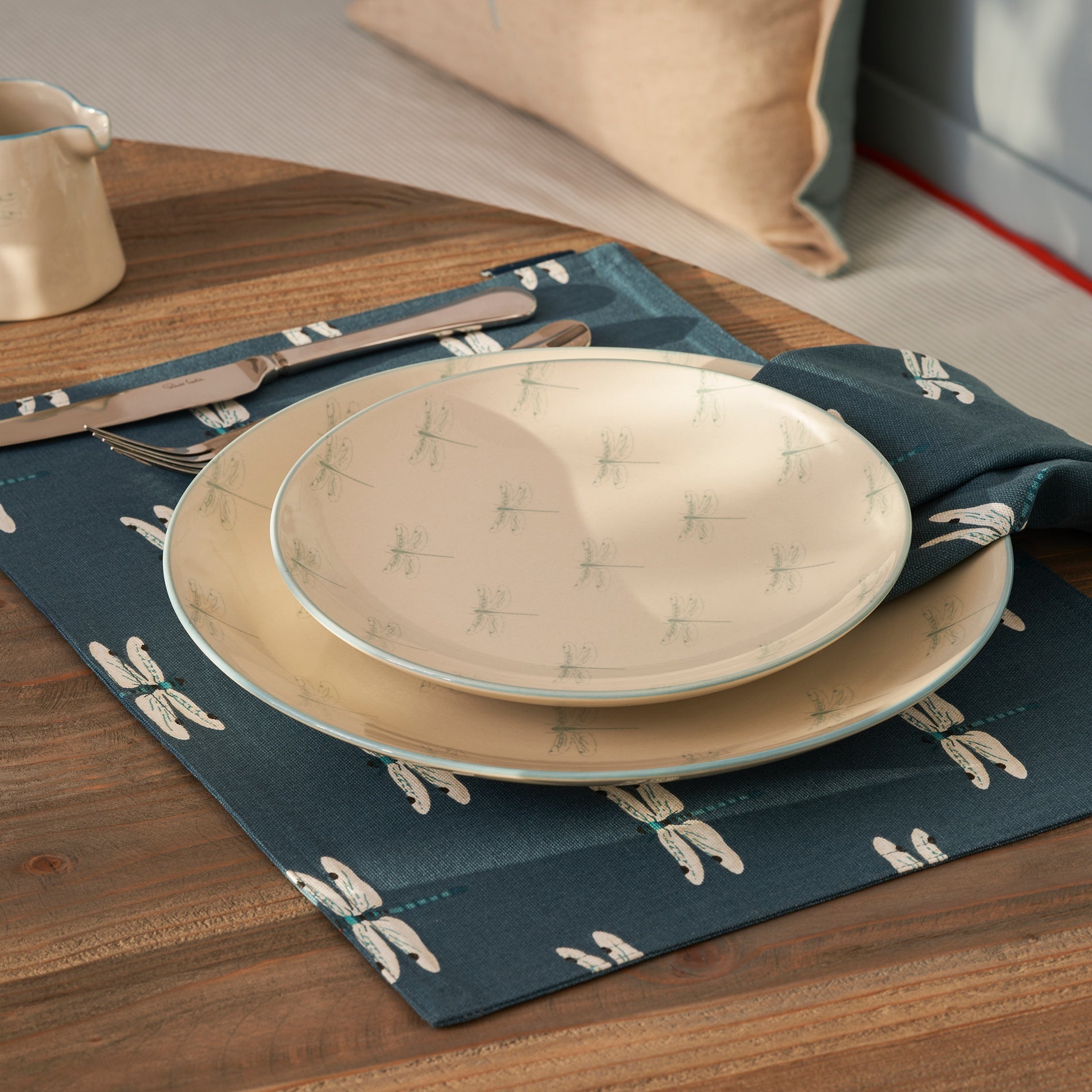 Dragonfly Stoneware Side Plate by Sophie Allport