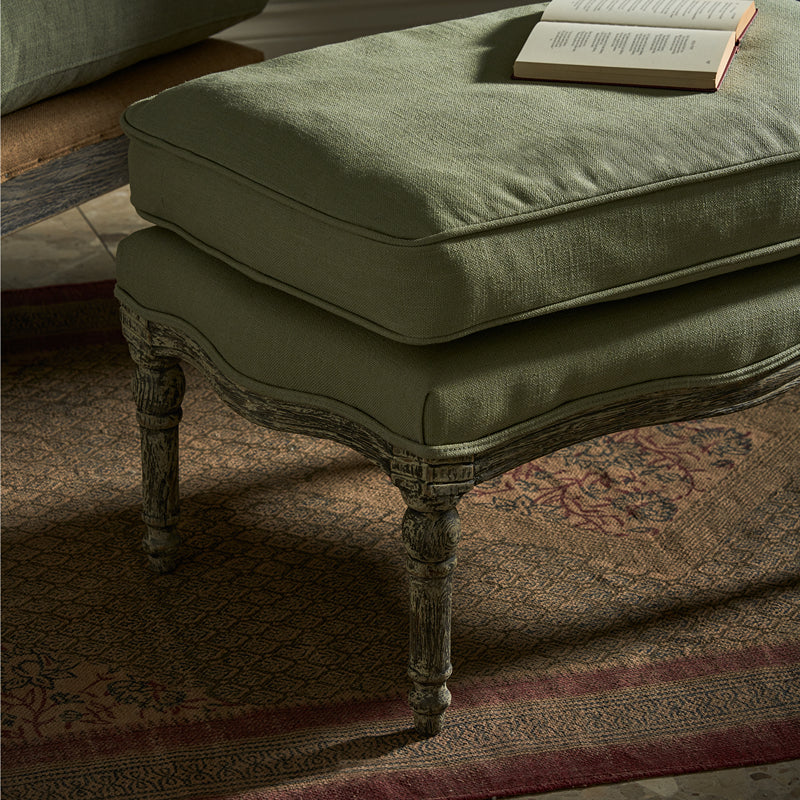 Witham Footstool - Pale Green