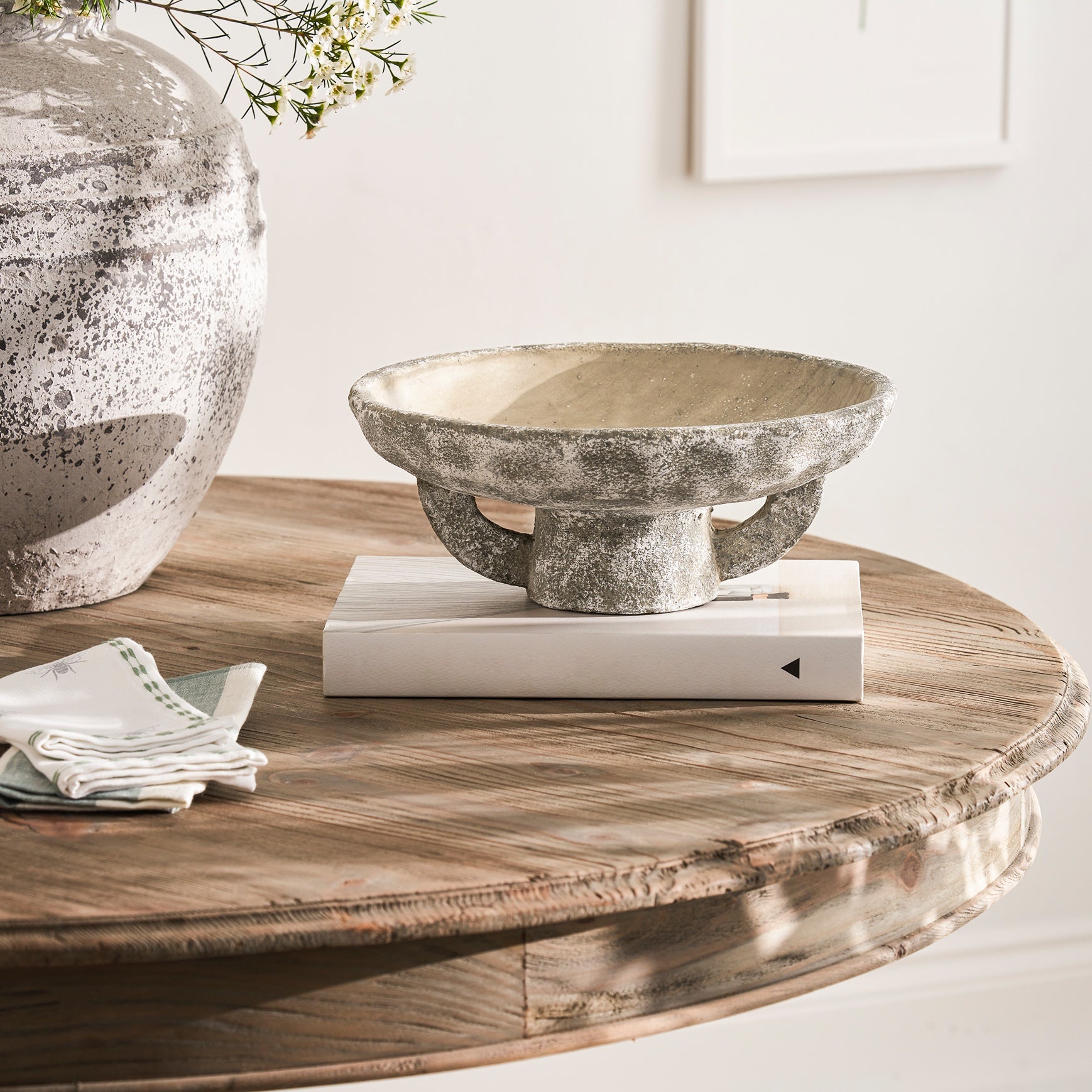 Stone Pedestal Bowl by Sophie Allport