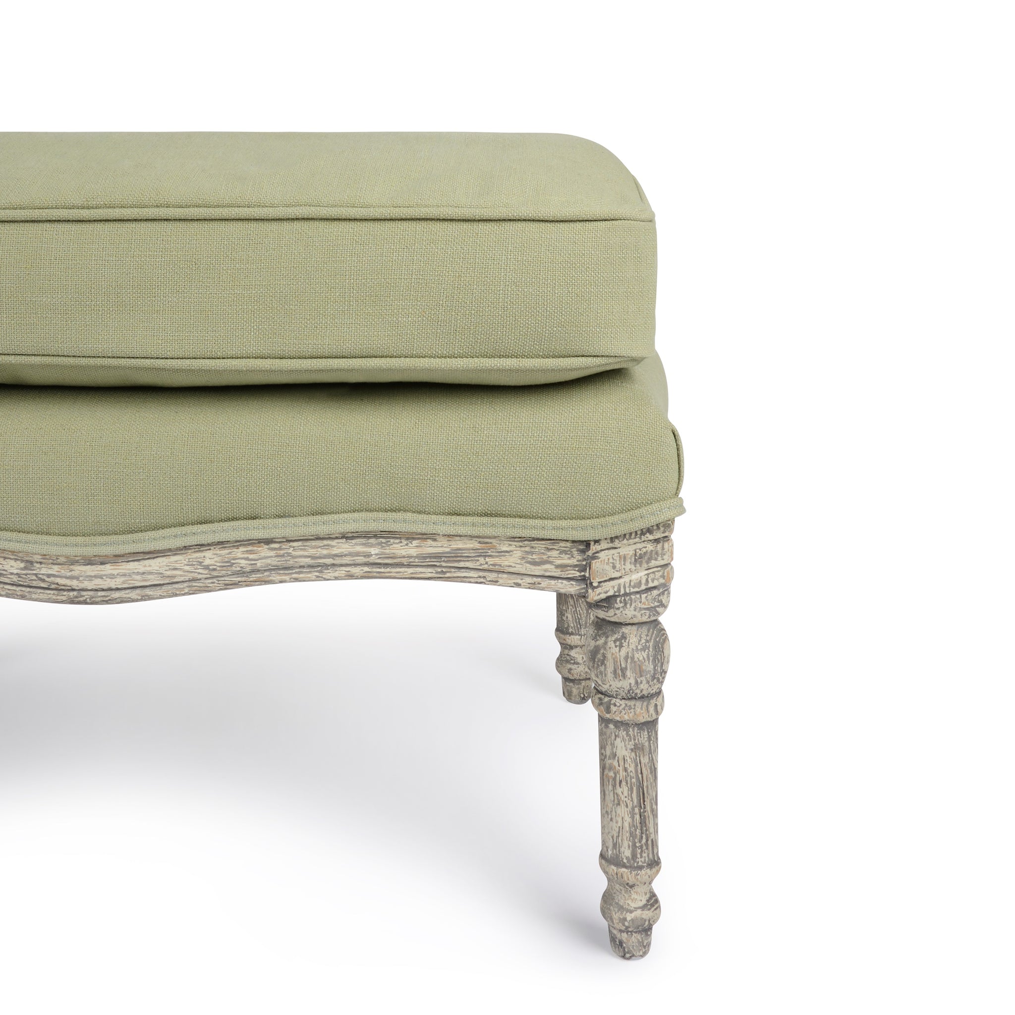 Witham Footstool - Pale Green