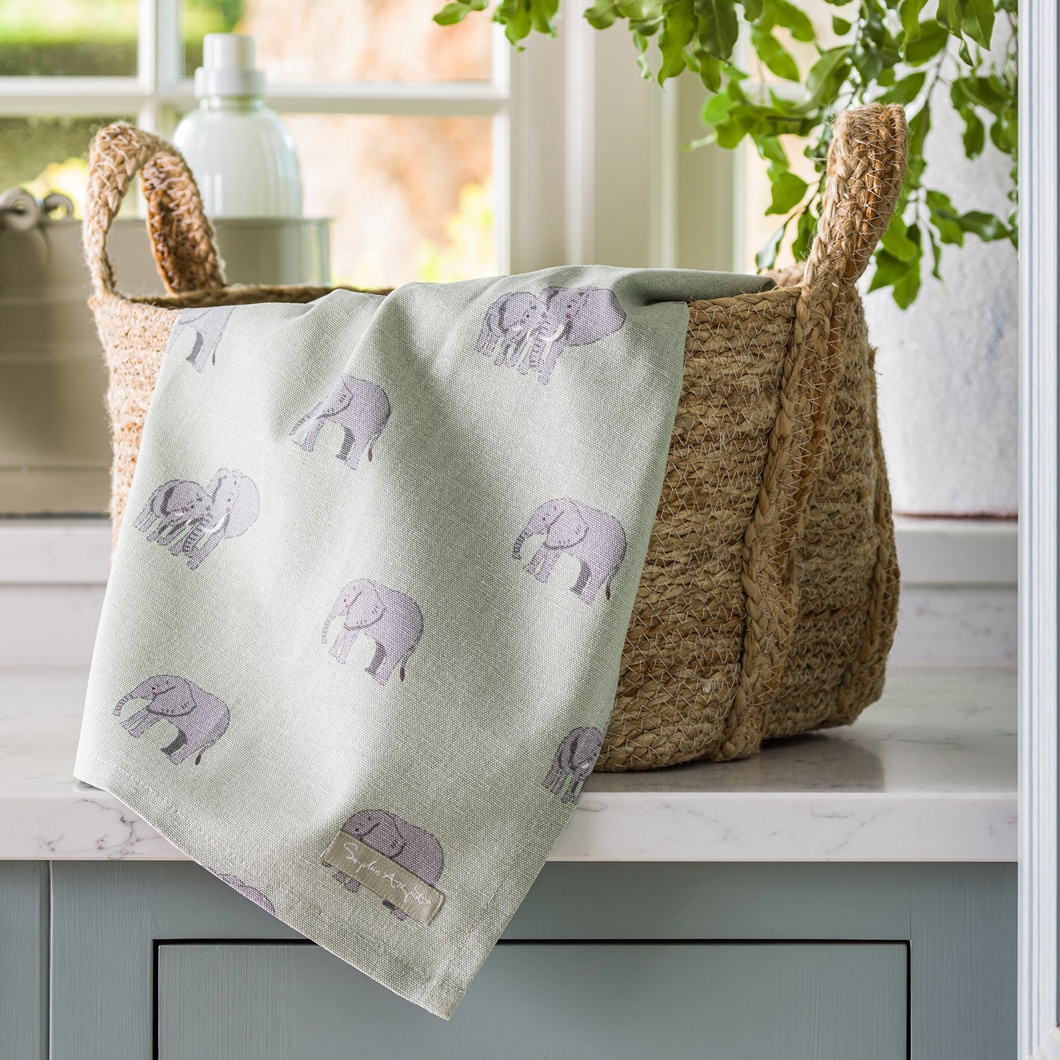 Elephant Tea Towel