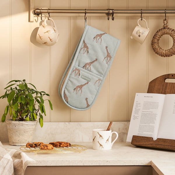 Giraffe Double Oven Glove by Sophie Allport