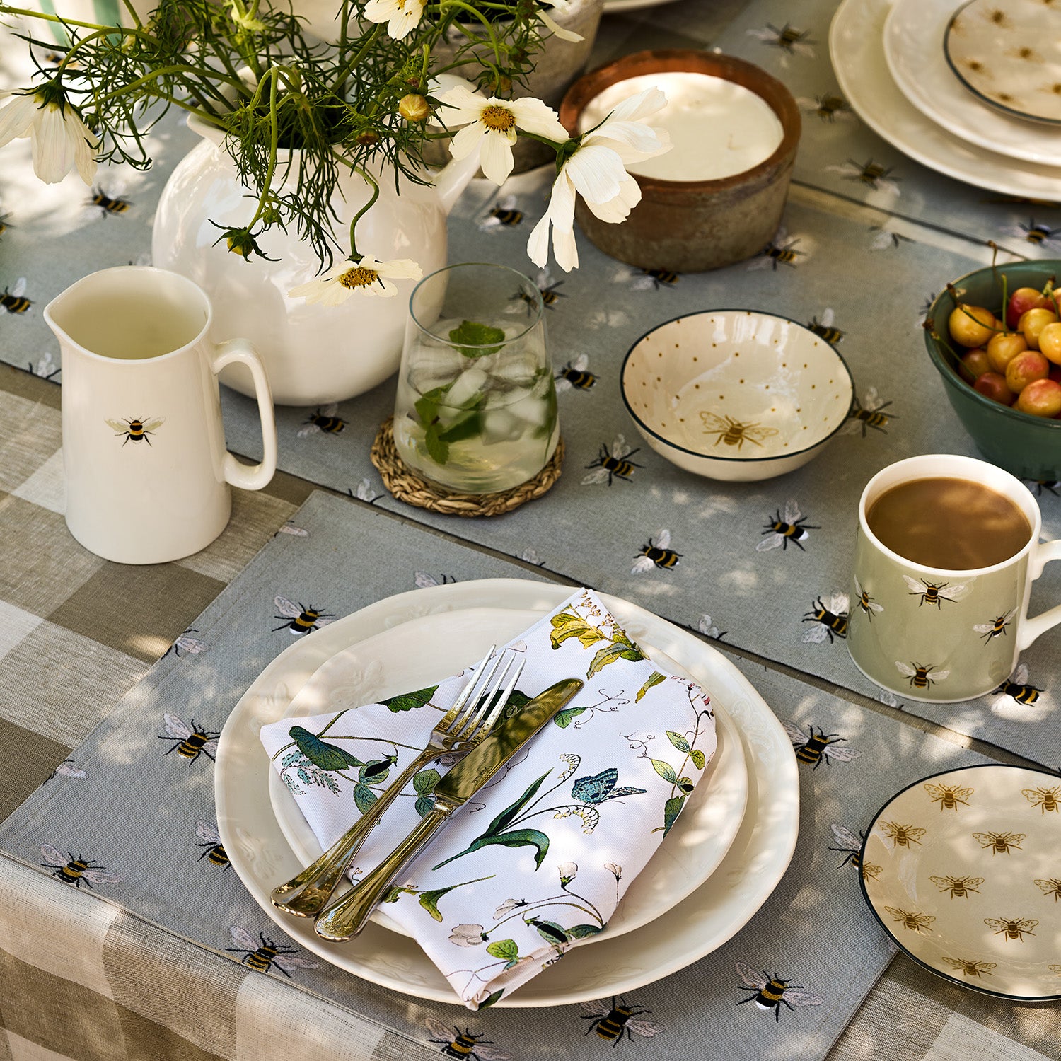 Bees Table Runner by Sophie Allport
