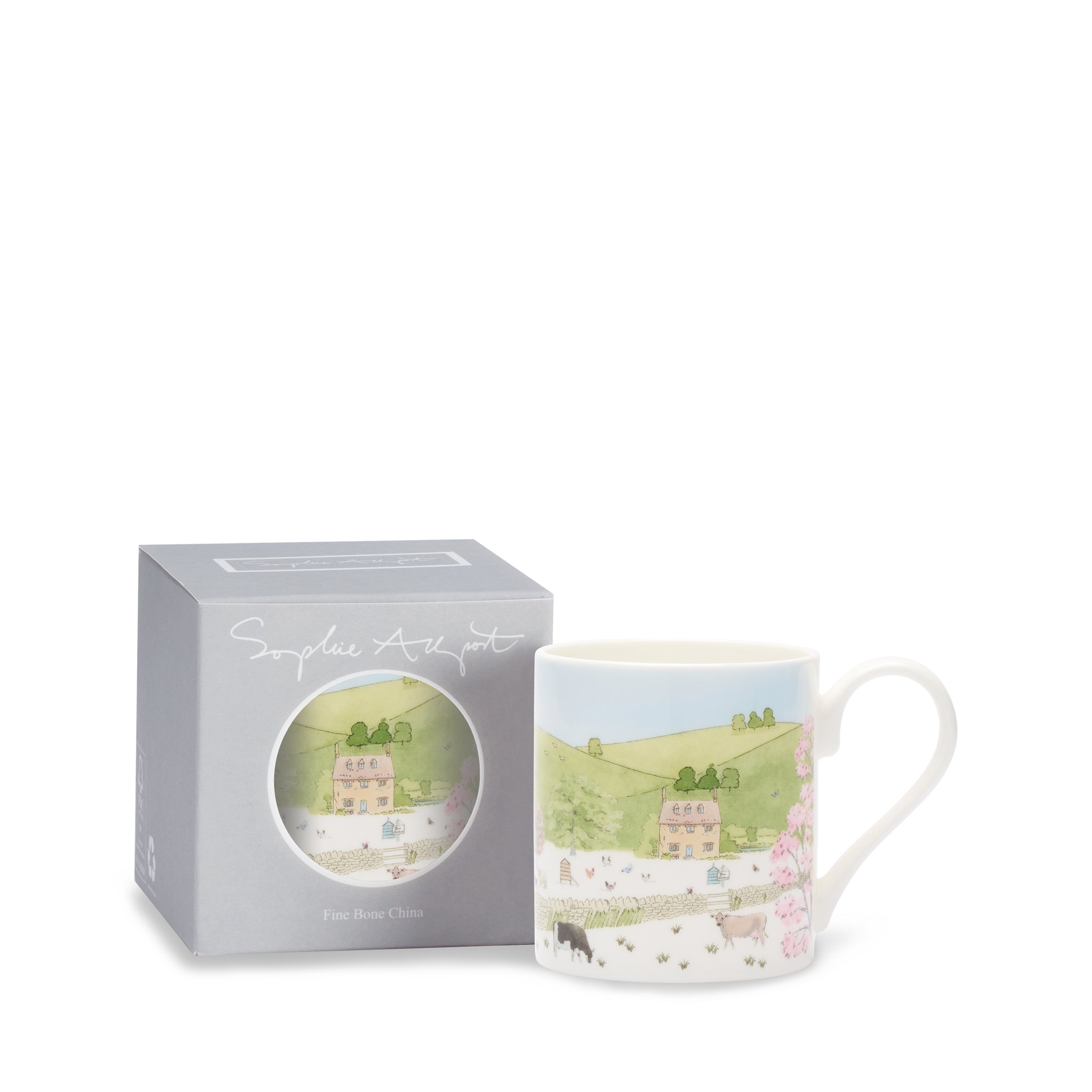 Spring Cottage Scene Mug