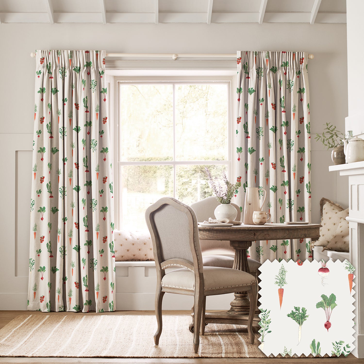 Garden Vegetables Made to Measure Curtains