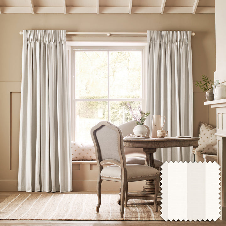 Witham Off White Stripe Made to Measure Curtains
