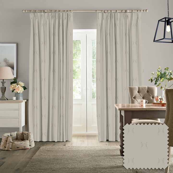 Hare Natural Made to Measure Curtains
