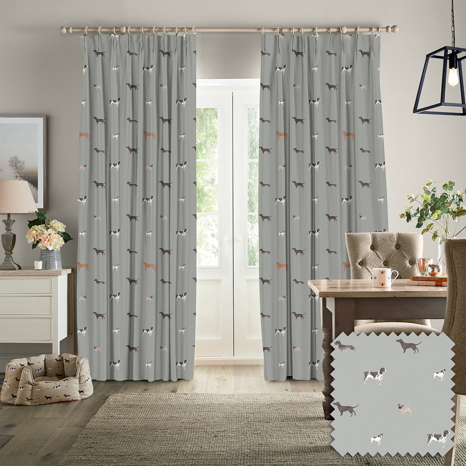 Woof Sage Made to Measure Curtains