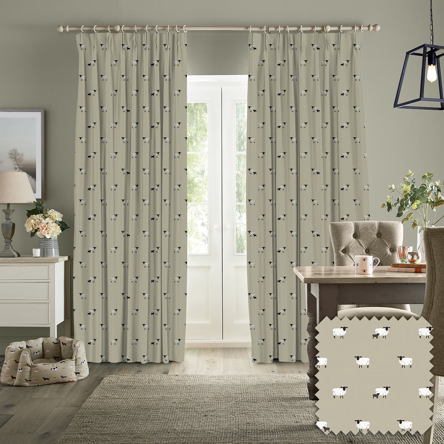 Sheep Sand Made to Measure Curtains