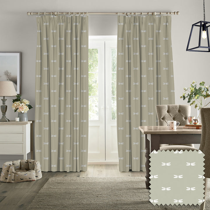 Dragonfly Sand Made to Measure Curtains